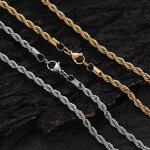 Chain Necklace Manufacturer - 14k 18k Gold Plated Twist Rope