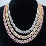 Moissanite Chain Manufacturer - 925 Silver Iced Out Cuban Necklace