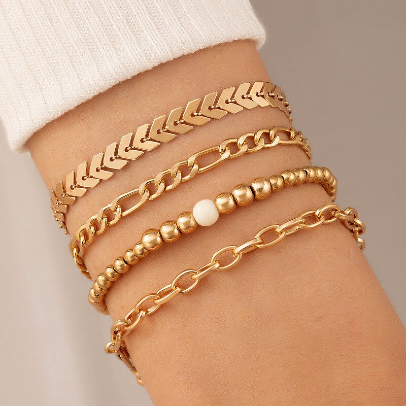 Gold Plated Bracelet Factory - Hip Hop Adjustable Chain Crystal
