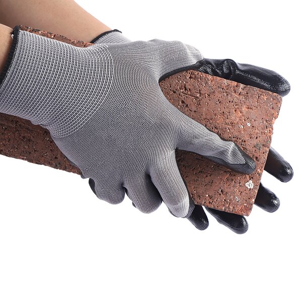 Industrial Gloves Supplier - OEM Durable Nitrile Coated Work Gloves