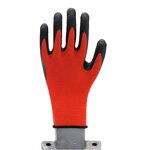Nitrile Gloves Factory - OEM Custom Logo Gray Nylon Work Gloves