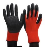 Nitrile Gloves Factory - OEM Custom Logo Gray Nylon Work Gloves