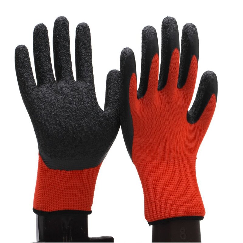 Nitrile Gloves Factory - OEM Custom Logo Gray Nylon Work Gloves