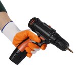 Latex Work Gloves Factory - OEM Polyester Crinkle Latex Palm Gloves