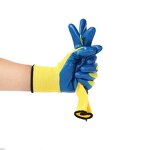 Work Gloves Supplier - OEM Rubber Coated Construction Safety Gloves