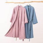 Bathrobe Set Factory - OEM Thickened Kimono Collar Terry Home Set
