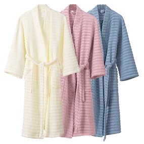 Bathrobe Set Factory - OEM Thickened Kimono Collar Terry Home Set