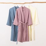Bathrobe Set Factory - OEM Thickened Kimono Collar Terry Home Set