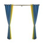 Flame Retardant Curtains Manufacturer - OEM Plain Fabric Splicing Custom