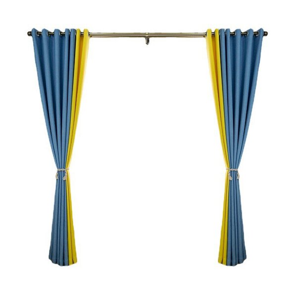 Flame Retardant Curtains Manufacturer - OEM Plain Fabric Splicing Custom