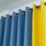 Flame Retardant Curtains Manufacturer - OEM Plain Fabric Splicing Custom