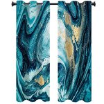 Printed Curtains Manufacturer - OEM Simple Marble Pattern Hotel House
