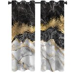 Printed Curtains Manufacturer - OEM Simple Marble Pattern Hotel House