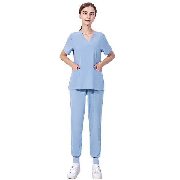 Scrubs Uniforms Manufacturer - OEM Anti Wrinkle Nursing Scrubs Sets