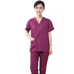 Medical Scrubs Manufacturer - OEM Custom Logo V-neck Nurse Doctor Uniform
