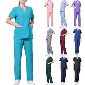 Nursing Scrubs Factory - OEM Women's V-neck Hospital Uniform Sets