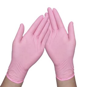 Nitrile Gloves Factory - OEM 3mil Light Pink Powder Free Tattoo Glove