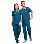 Medical Scrubs Manufacturer - OEM Custom Logo V-neck Nurse Doctor Uniform