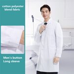 Lab Coat Manufacturer - OEM Custom Logo Long Sleeve Doctor Nurse Uniform
