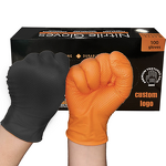 Nitrile Mechanic Gloves Manufacturer - OEM 8mil Raised Diamond Grip Glove