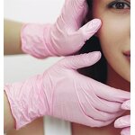 Nitrile Gloves Factory - OEM 3mil Light Pink Powder Free Tattoo Glove
