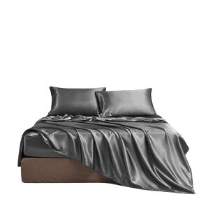 Satin Bedding Set Factory - OEM 4 Pieces Hotel Home Linen Set