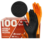 Nitrile Gloves Factory - OEM 8mil 10mil 12mil Anti-cut Diamond Texture