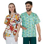 Printed Scrubs Factory - OEM Men Women Hospital Cotton Top Wholesale