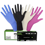 Tattoo Nitrile Gloves Factory - OEM Pink Black Blue Custom Logo Glove