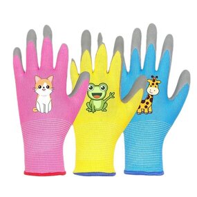 Kids Gardening Gloves Factory - OEM Latex Free Coated Yard Work Safety