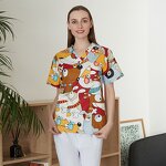 Printed Scrubs Factory - OEM Men Women Hospital Cotton Top Wholesale