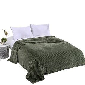 Flannel Blanket Manufacturer - OEM Microfiber Polyester Thickened Yoga