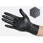 Orange Nitrile Gloves Factory - OEM New Style Diamond Texture Salon