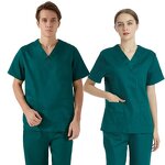 Cotton Scrubs Manufacturer - OEM 100% Nursing Uniform Custom Logo Sets