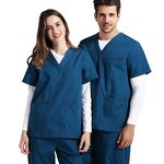 Medical Scrubs Manufacturer - OEM Custom Logo V-neck Nurse Doctor Uniform