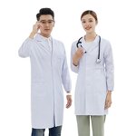 Lab Coat Manufacturer - OEM Custom Logo Long Sleeve Doctor Nurse Uniform