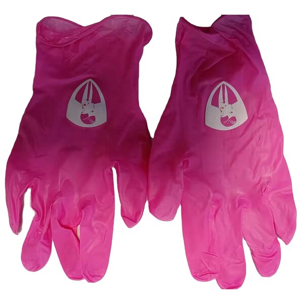 Custom Nitrile Gloves Factory - OEM Printing Logo Pattern Disposable