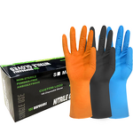 Industrial Nitrile Gloves Factory - OEM 12inch Diamond Texture Mechanic