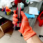 Black Nitrile Gloves Factory - OEM 8mil Diamond Texture Powder Free