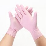 Nitrile Gloves Factory - OEM 3mil Light Pink Powder Free Tattoo Glove