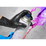 Orange Nitrile Gloves Factory - OEM New Style Diamond Texture Salon