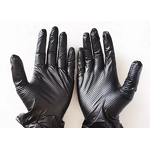 Orange Nitrile Gloves Factory - OEM New Style Diamond Texture Salon