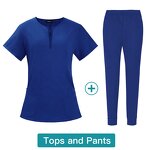 Scrubs Sets Factory - OEM Elastic Hospital Uniform Top Pants Custom