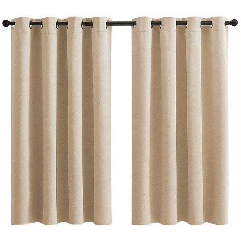 Black Silk Curtains Factory - OEM Double-side Antiglare Lightproof Custom