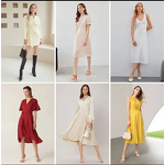 Used Women's Dresses Factory - Wholesale V-Neck Casual Dresses