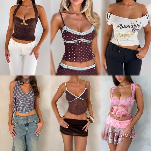 Used Women's Tops Manufacturer - Wholesale Fashion Crop Tops