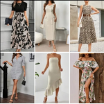 Used Women's Dresses Factory - Wholesale V-Neck Casual Dresses