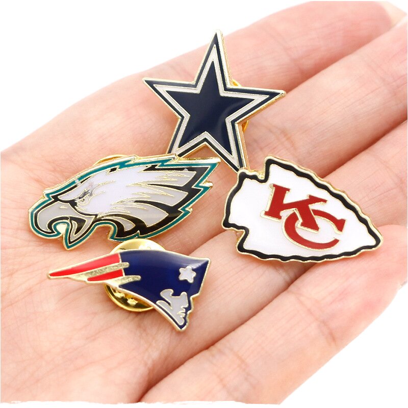 NFL Lapel Pin Manufacturer - Bulk Custom Team Logo Brooch