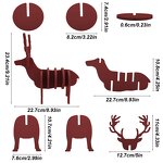 Silicone Coaster Manufacturer - Reindeer Design Heat-Resistant Cup Mat