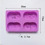 Silicone Mold Factory - 4 Cavity Olive Tree Food Safe Baking Mold
